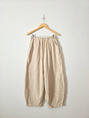 NEW Linen Cotton Barrel Pants (M)