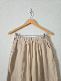 NEW Linen Cotton Barrel Pants (M)