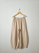 NEW Linen Cotton Barrel Pants (M)