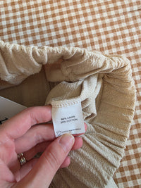 NEW Linen Cotton Barrel Pants (M)