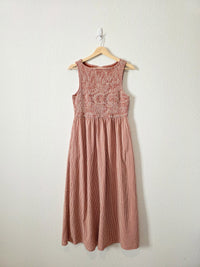 Japna Gingham Cotton Midi Dress (M)