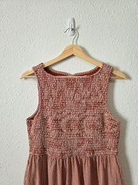 Japna Gingham Cotton Midi Dress (M)