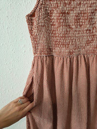 Japna Gingham Cotton Midi Dress (M)