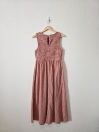 Japna Gingham Cotton Midi Dress (M)