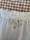 White Tiered Cotton Midi Skirt (XL)
