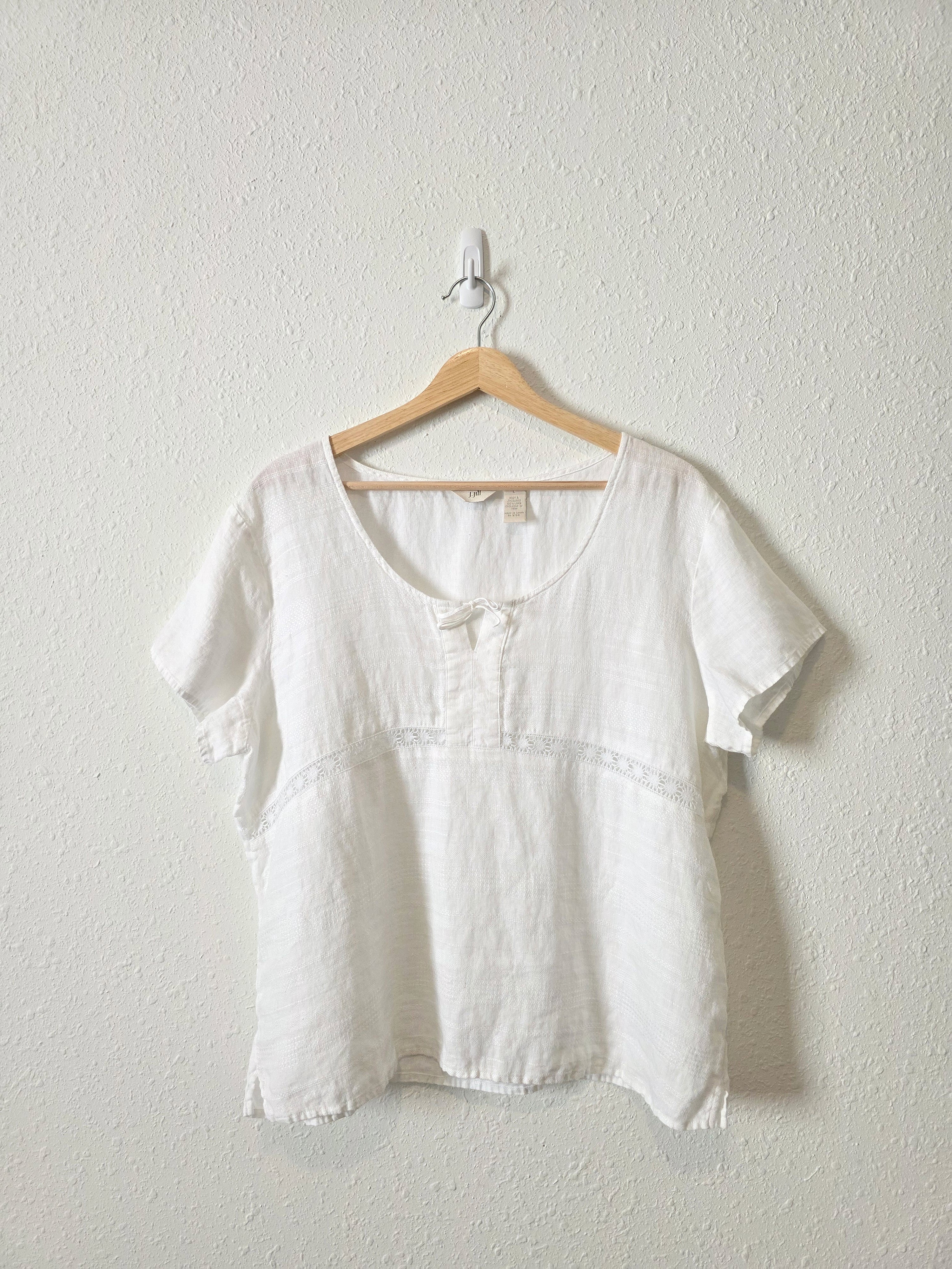 Vintage J.Jill Textured Linen Top (L)
