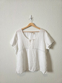 Vintage J.Jill Textured Linen Top (L)