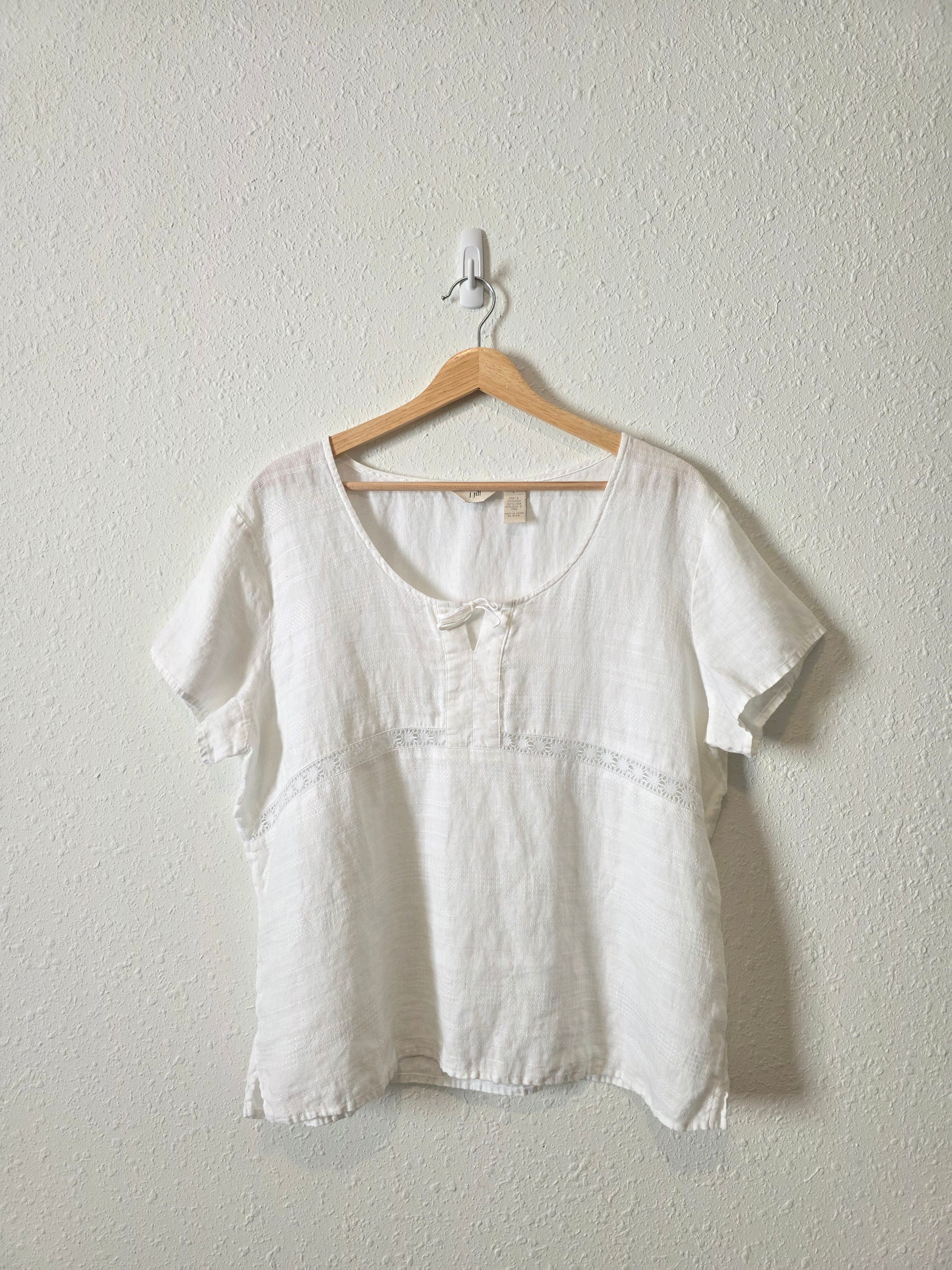 Vintage J.Jill Textured Linen Top (L)