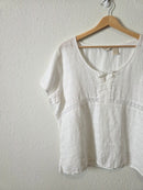 Vintage J.Jill Textured Linen Top (L)