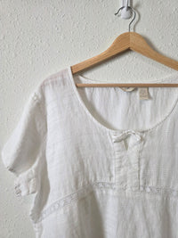 Vintage J.Jill Textured Linen Top (L)