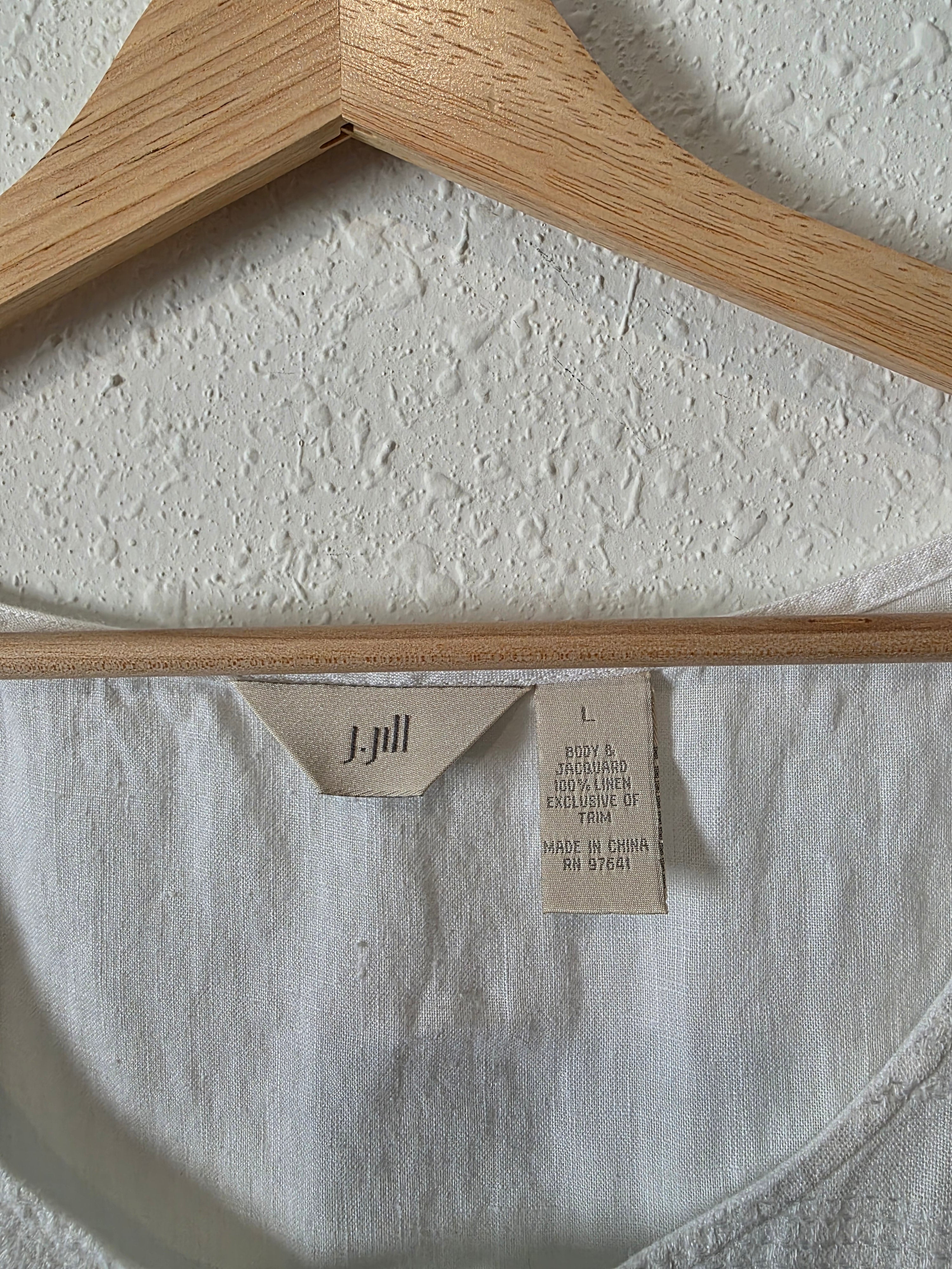 Vintage J.Jill Textured Linen Top (L)
