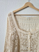 Crochet Squareneck Cardigan (XL)