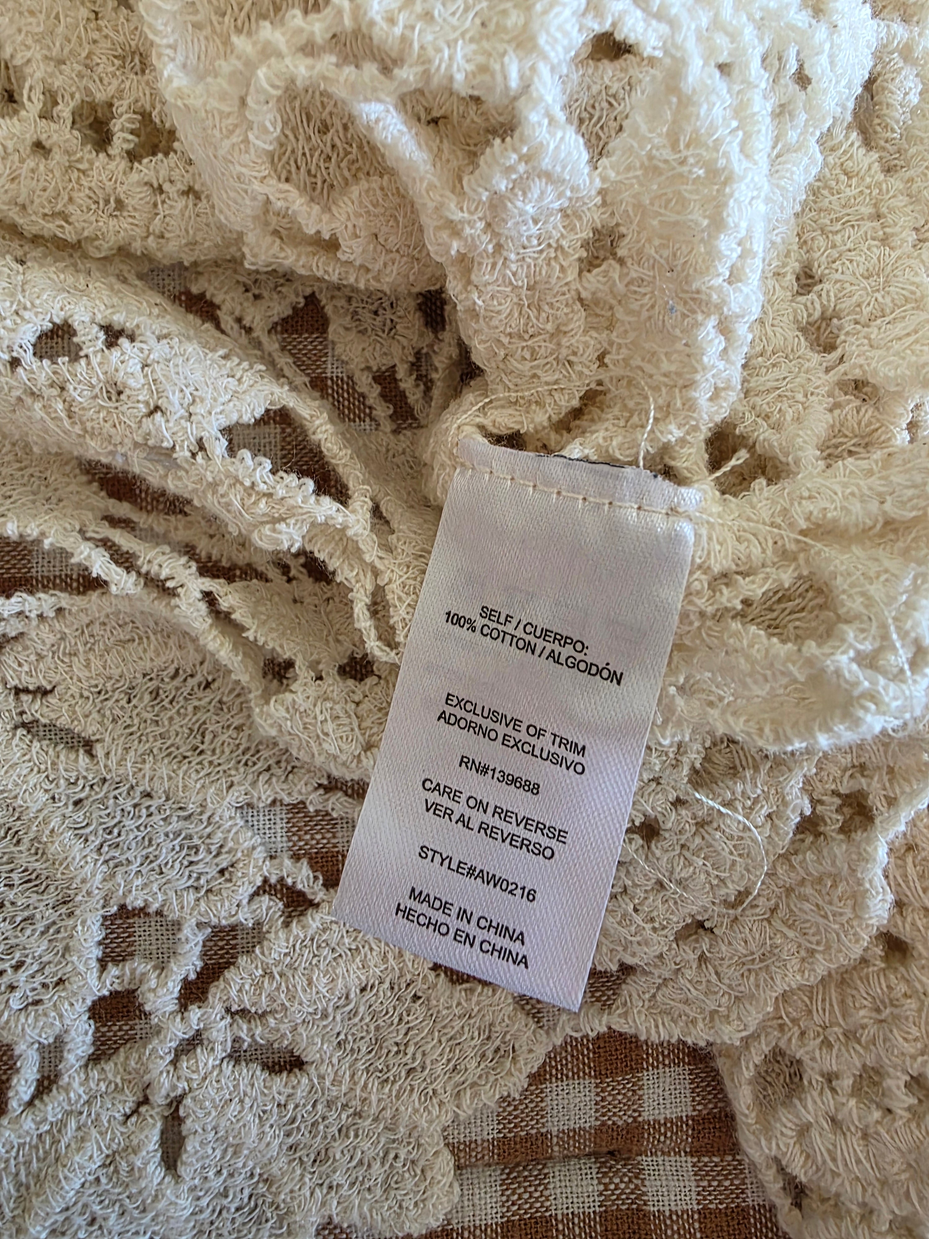 Crochet Squareneck Cardigan (XL)