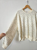 Dainty Floral Crew Sweatshirt (L)