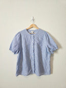 J.Crew Striped Linen Cotton Top (XXL)
