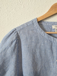 J.Crew Striped Linen Cotton Top (XXL)