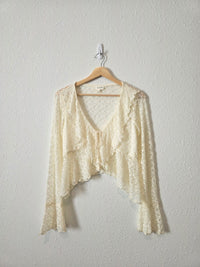 NEW Lace Tie Front Top (L)