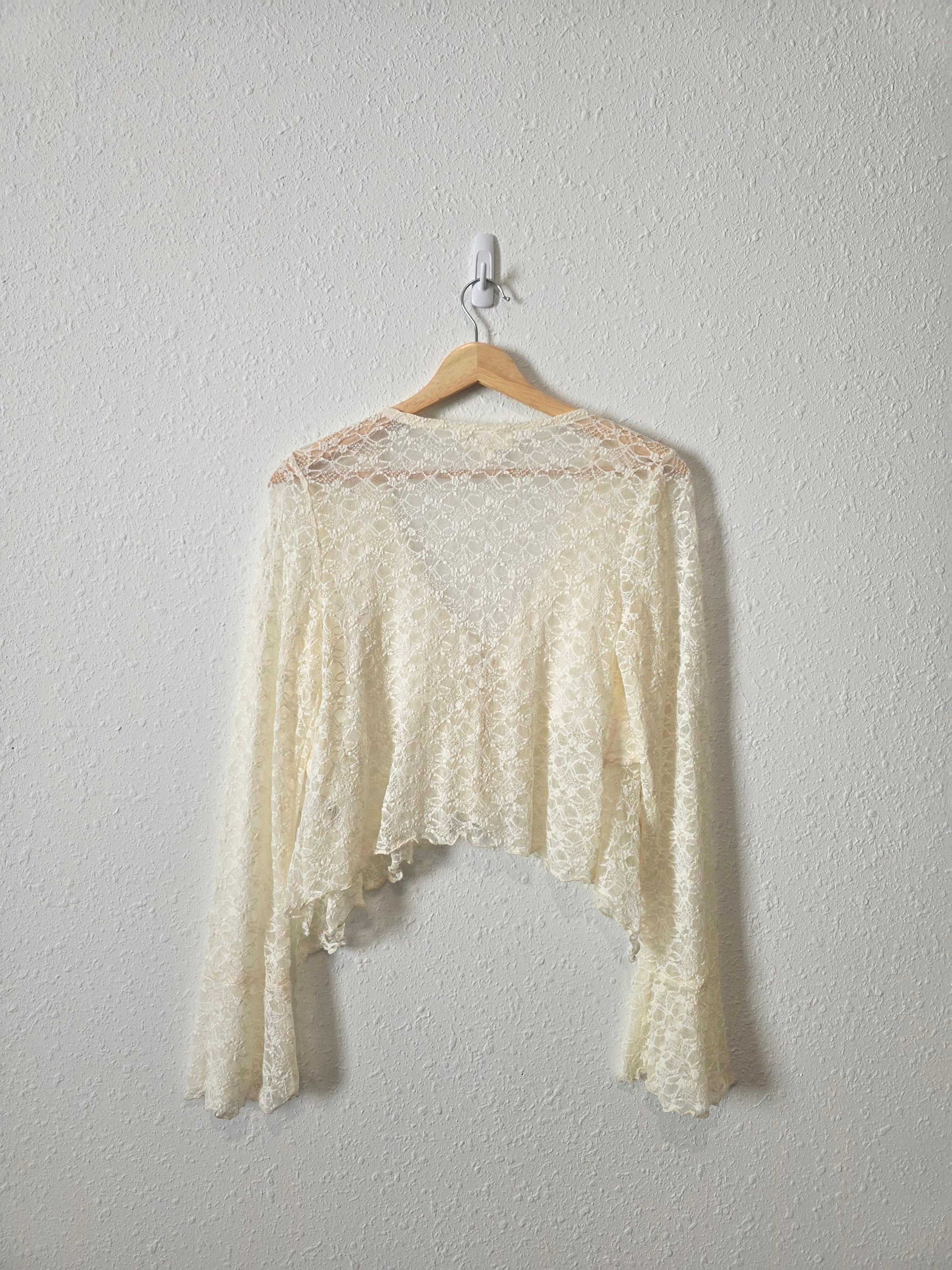 NEW Lace Tie Front Top (L)