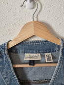 Cotton Denim Crop Vest (XS)