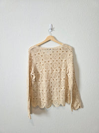 Charlie B Oversized Crochet Top (XS/S)