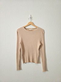 Boden Cotton Blend Knit Top (L)