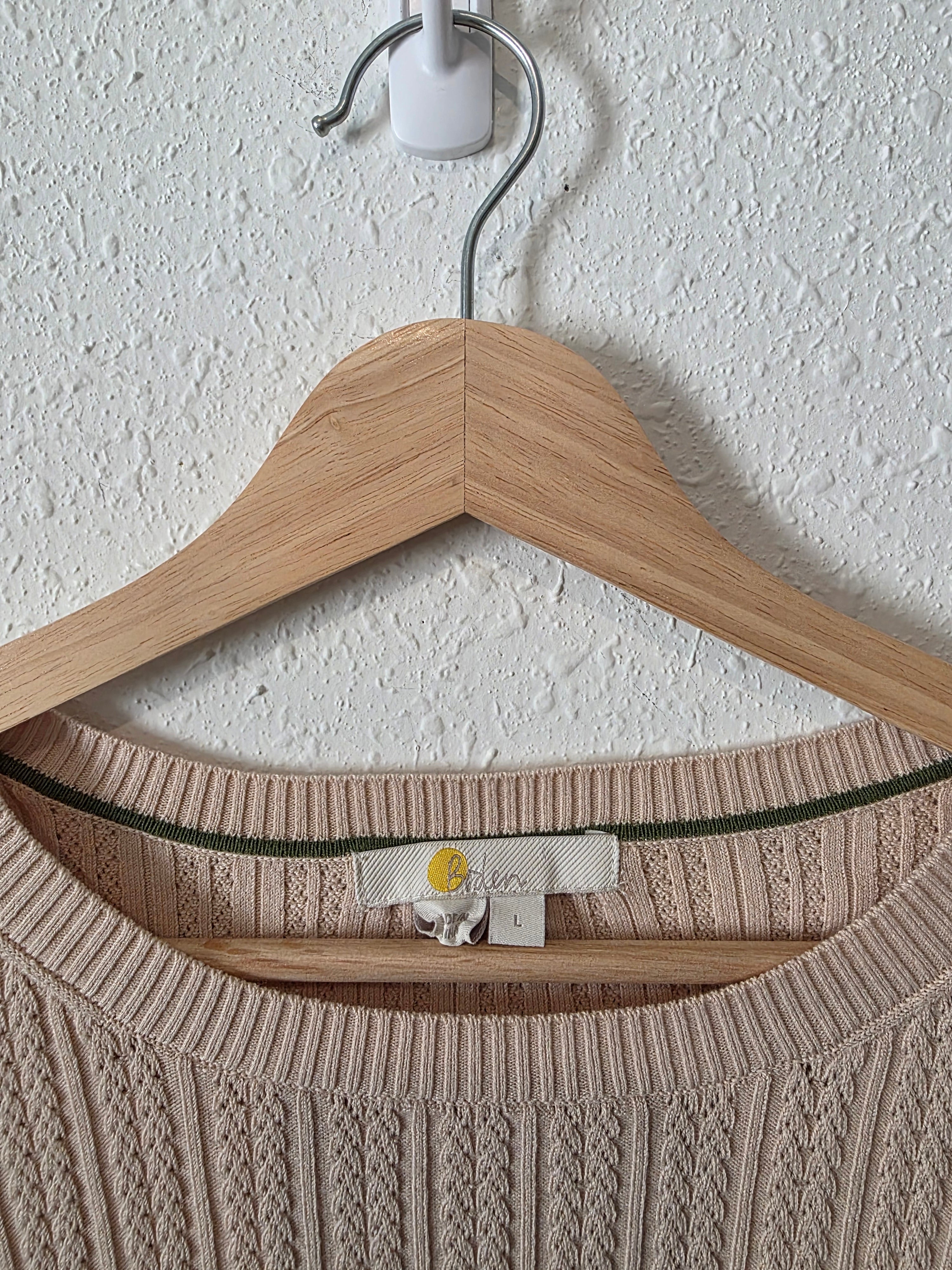 Boden Cotton Blend Knit Top (L)