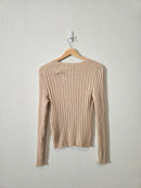 Boden Cotton Blend Knit Top (L)