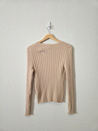 Boden Cotton Blend Knit Top (L)
