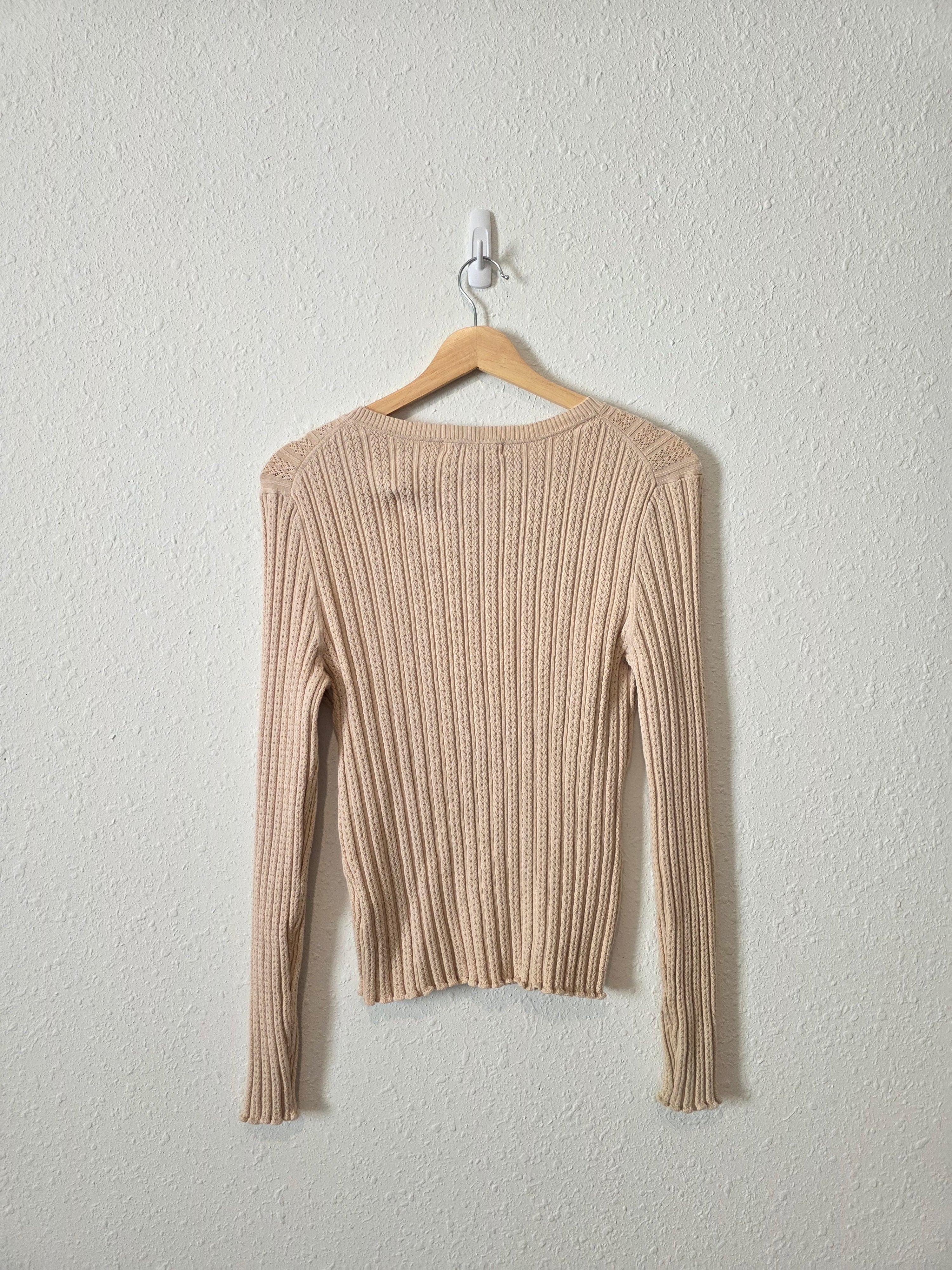 Boden Cotton Blend Knit Top (L)