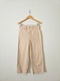 Madewell Gingham Wide Leg Pants (27)