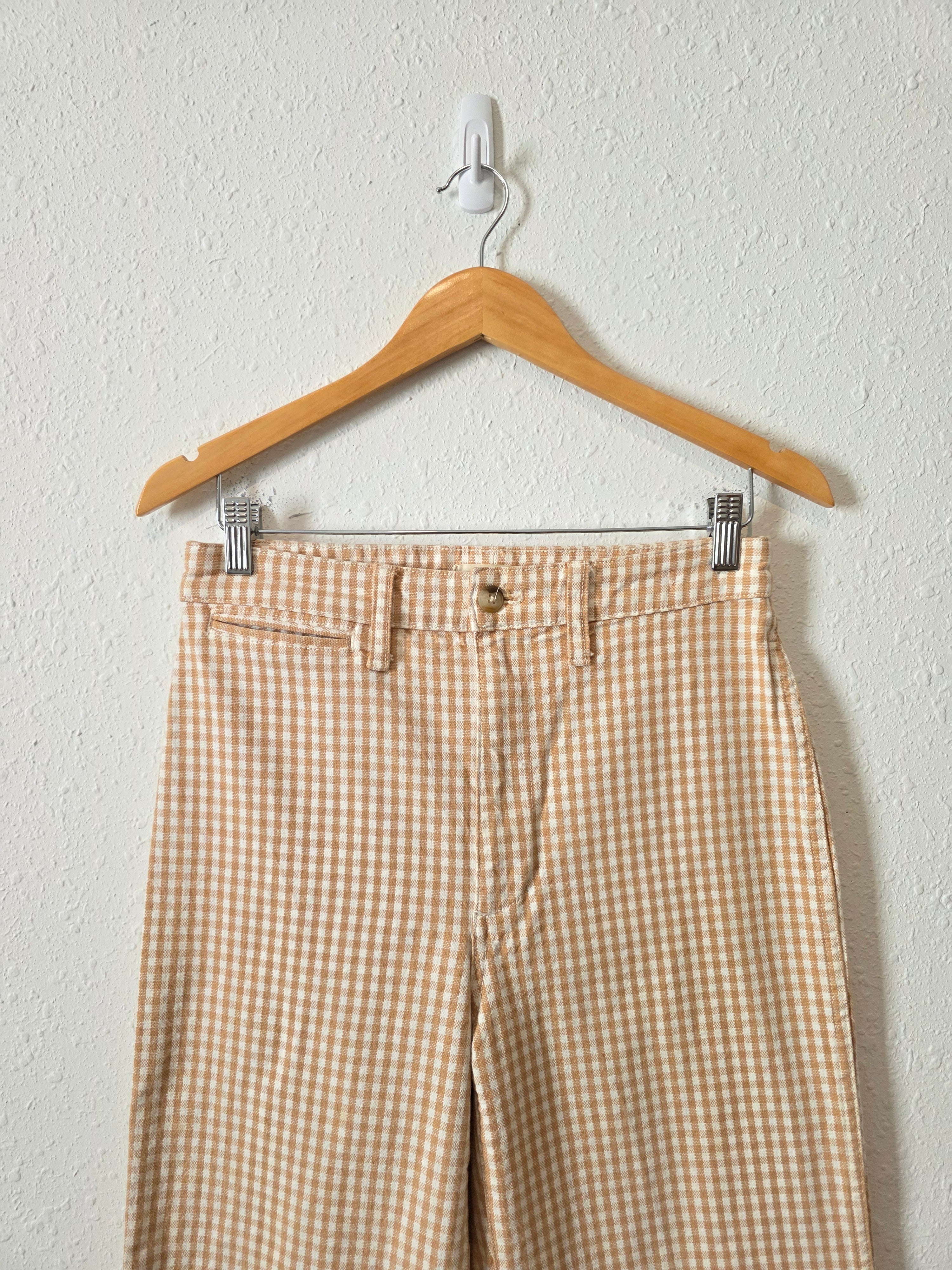 Madewell Gingham Wide Leg Pants (27)