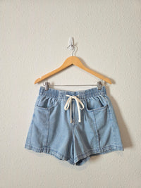 NEW Denim Drawstring Shorts (M)