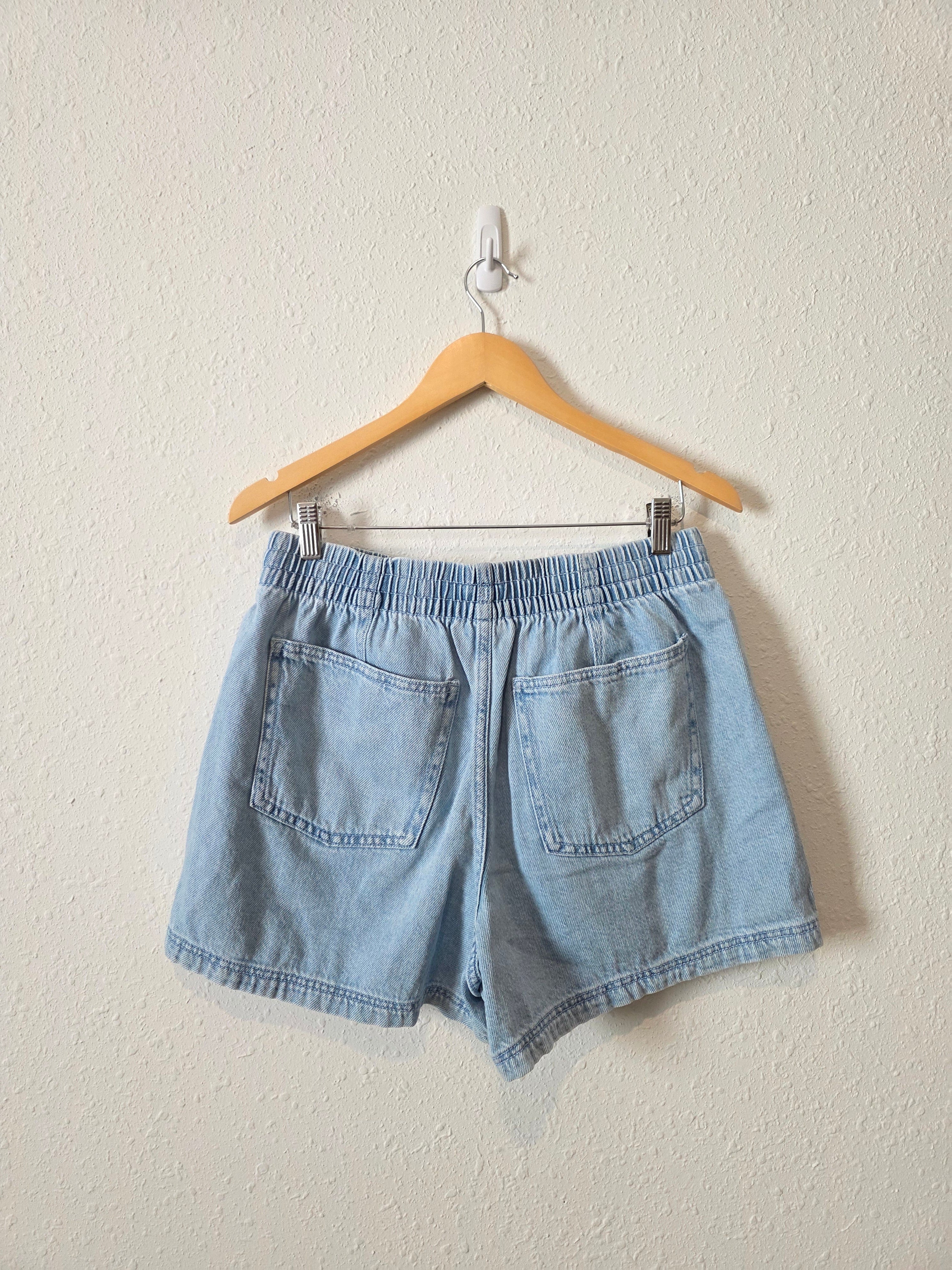 NEW Denim Drawstring Shorts (M)