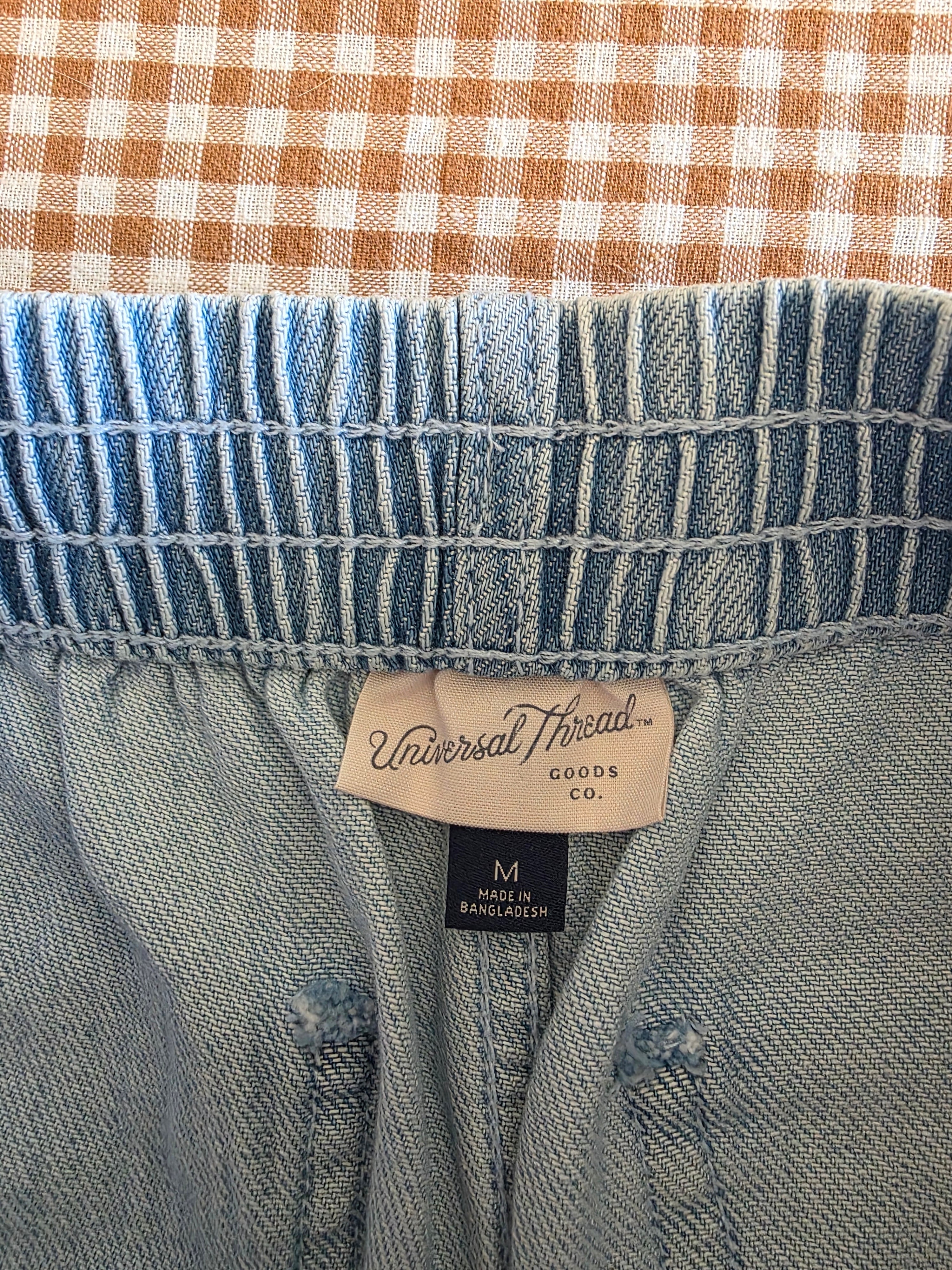 NEW Denim Drawstring Shorts (M)