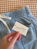 NEW Denim Drawstring Shorts (M)