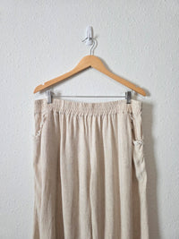 Umgee Linen Cotton Wide Leg Pants (2X)