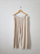 Umgee Linen Cotton Wide Leg Pants (2X)