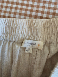 Umgee Linen Cotton Wide Leg Pants (2X)
