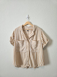 Striped Linen Blend Matching Set (M/L)