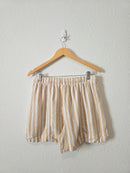 Striped Linen Blend Matching Set (M/L)