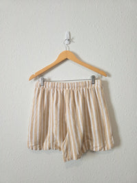 Striped Linen Blend Matching Set (M/L)