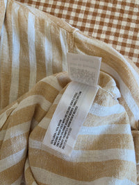 Striped Linen Blend Matching Set (M/L)