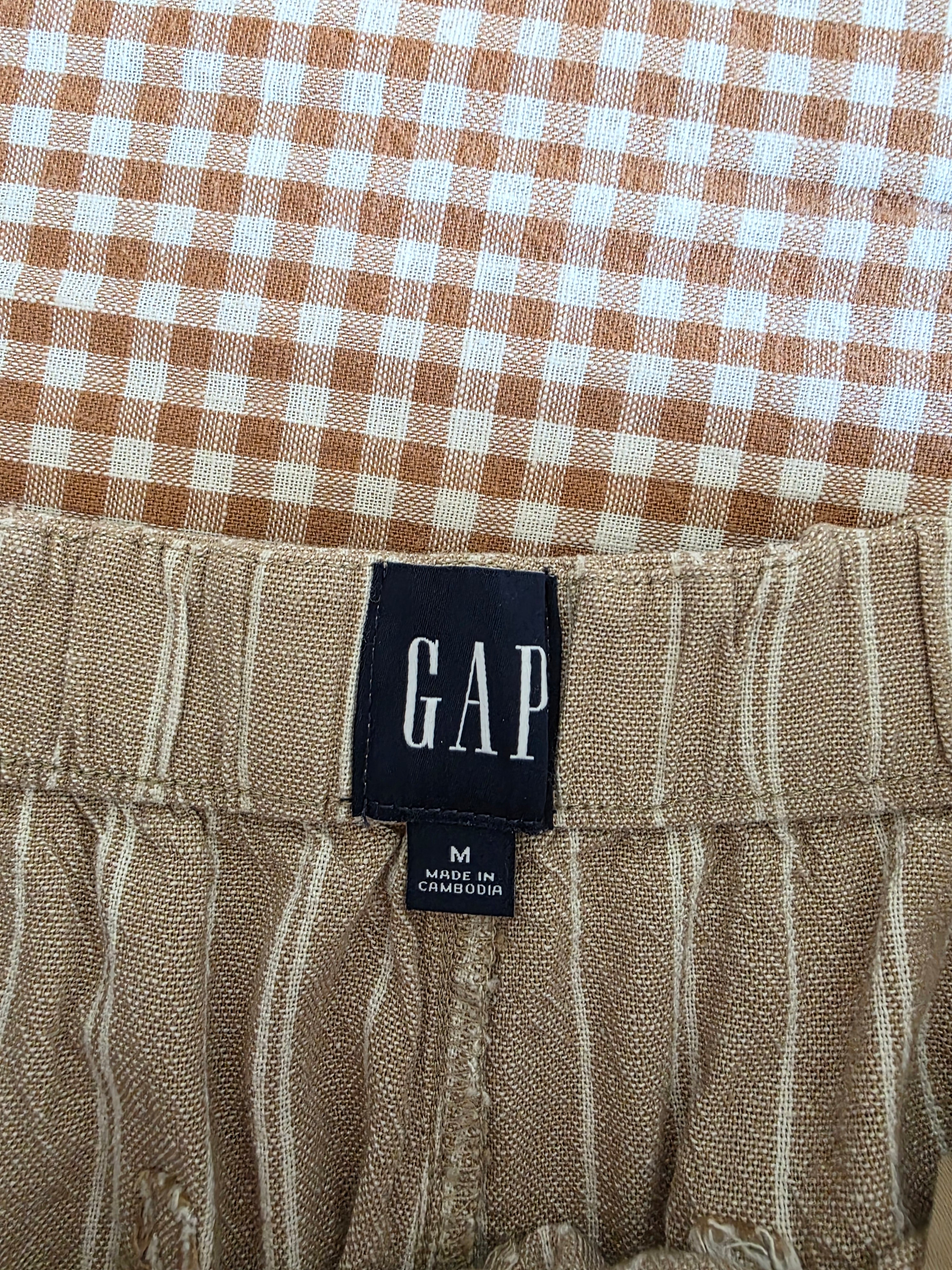 Gap Linen Blend Wide Leg Pants (M)