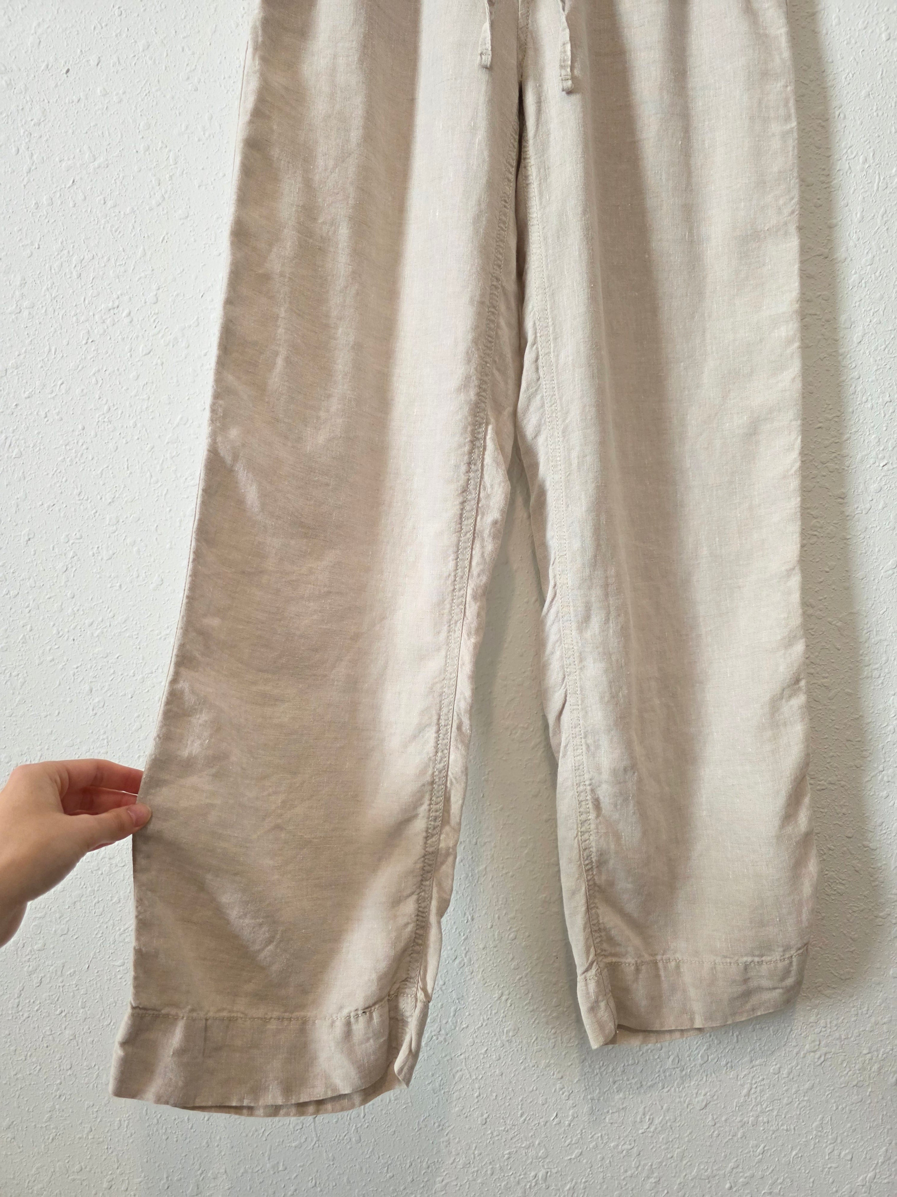 LL Bean Linen Drawstring Pants (6)