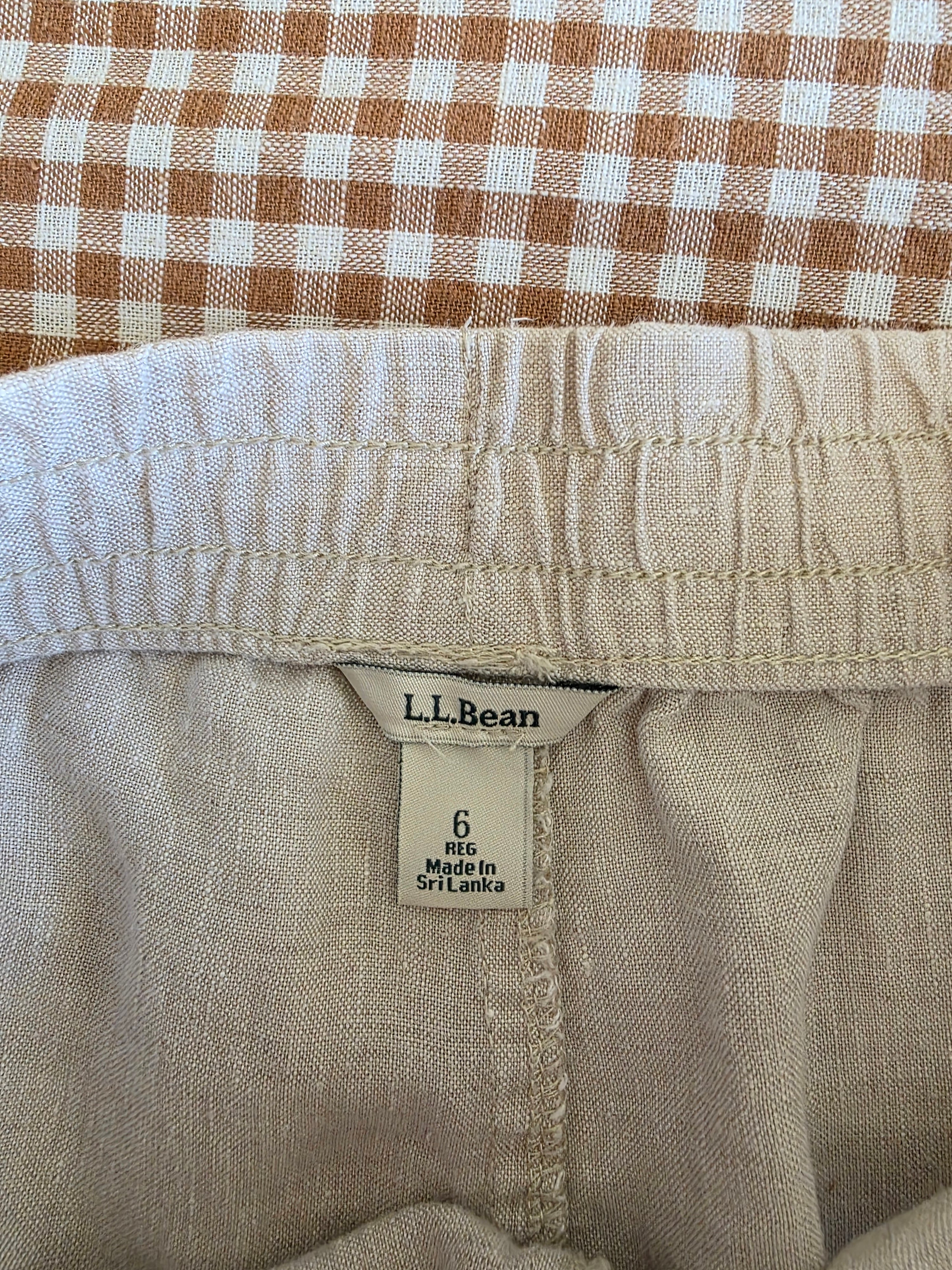 LL Bean Linen Drawstring Pants (6)