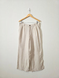 Striped Wide Leg Linen Pants (12P)