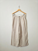Striped Wide Leg Linen Pants (12P)