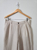 Striped Wide Leg Linen Pants (12P)