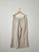 Striped Wide Leg Linen Pants (12P)
