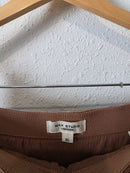 Brown Textured Midi Skirt (XL)